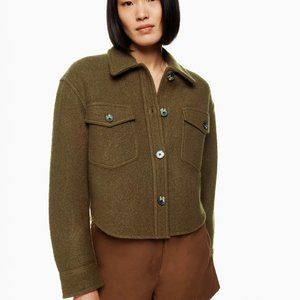 Aritzia Wilfred Free The Ganna Cropped Shirt Jacket